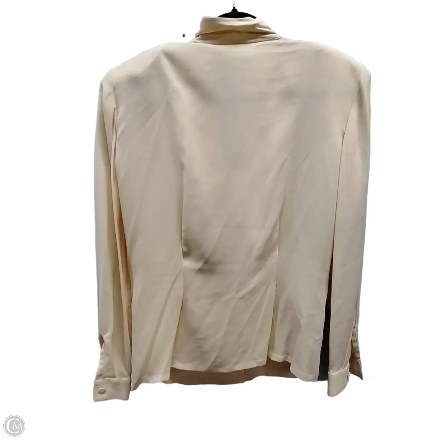 Blouse 3/4 Sleeve By Dana Buchman In Yellow, Size: L