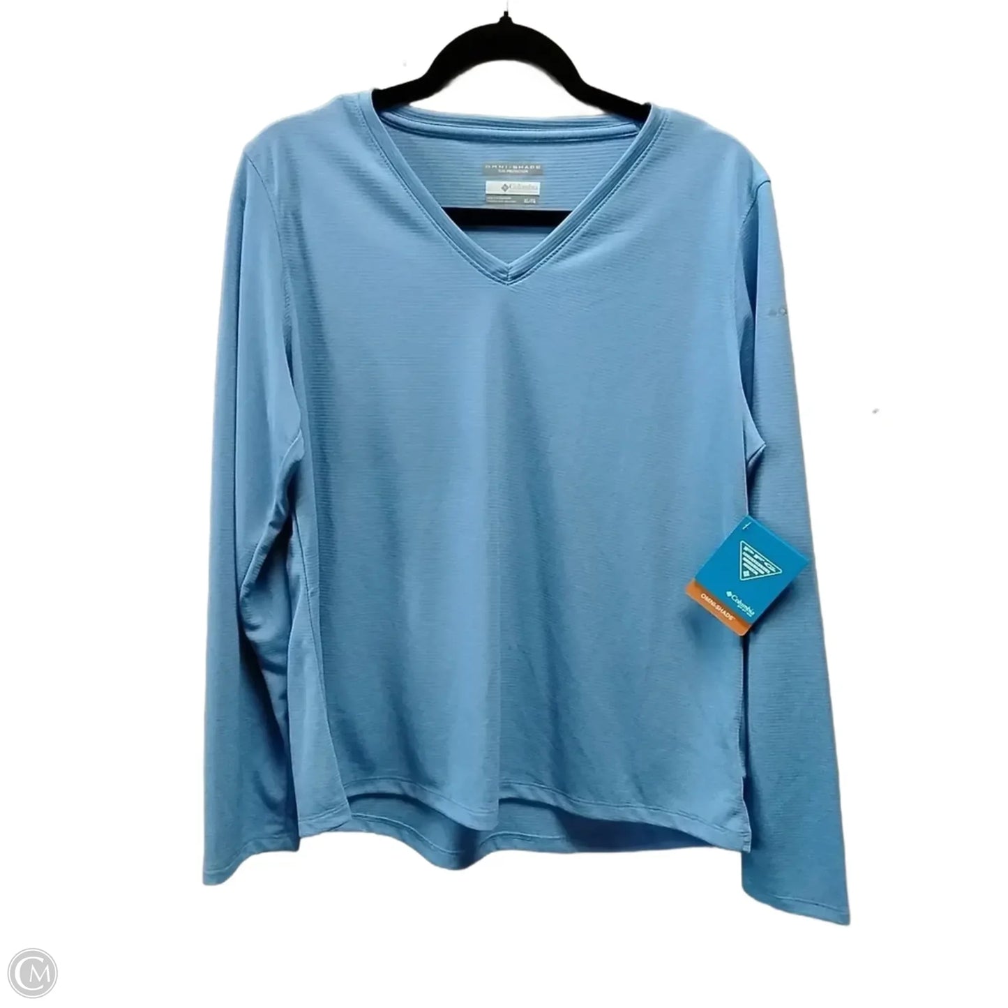 Athletic Top Long Sleeve Crewneck By Columbia In Blue, Size: Xl