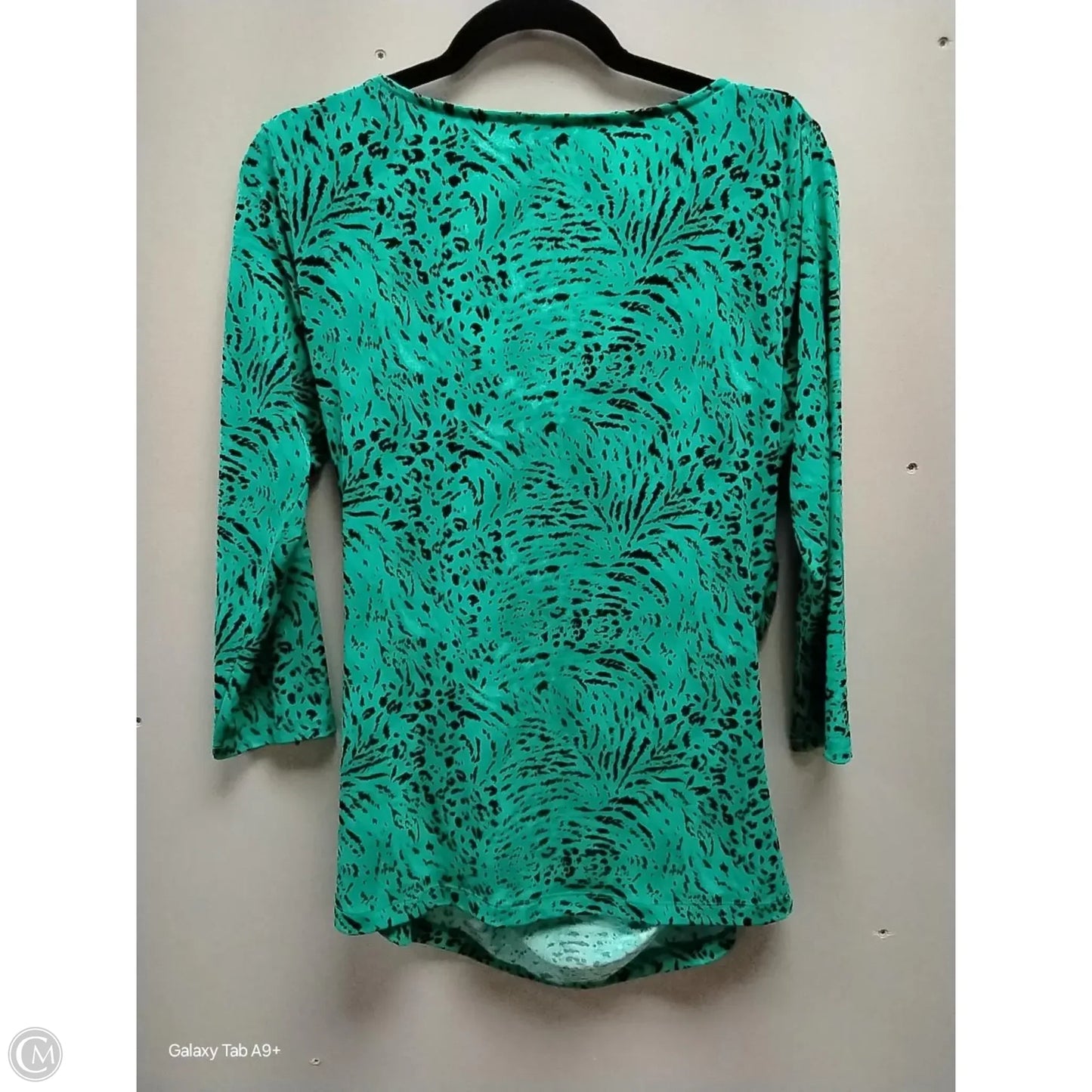 Blouse Long Sleeve By Chaus In Animal Print, Size: M