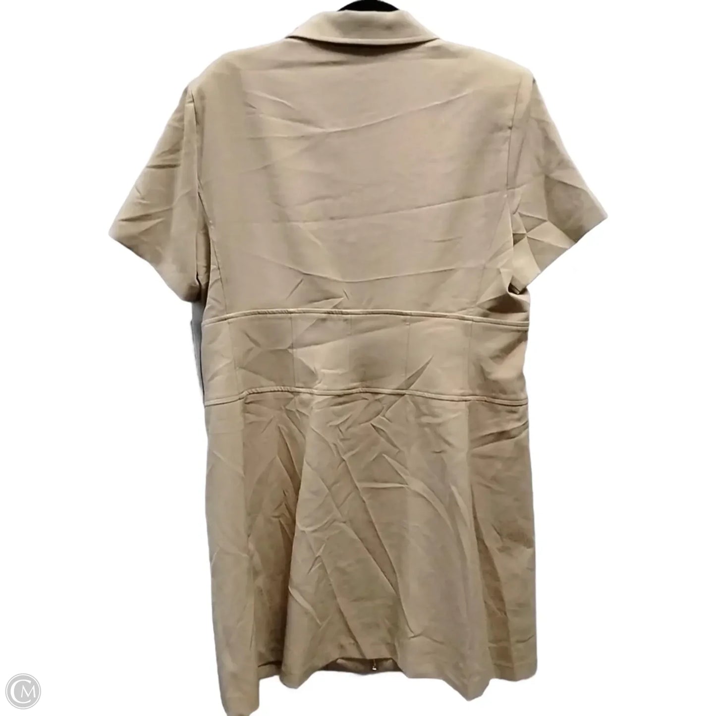 Dress Designer By Karl Lagerfeld In Tan, Size: 16