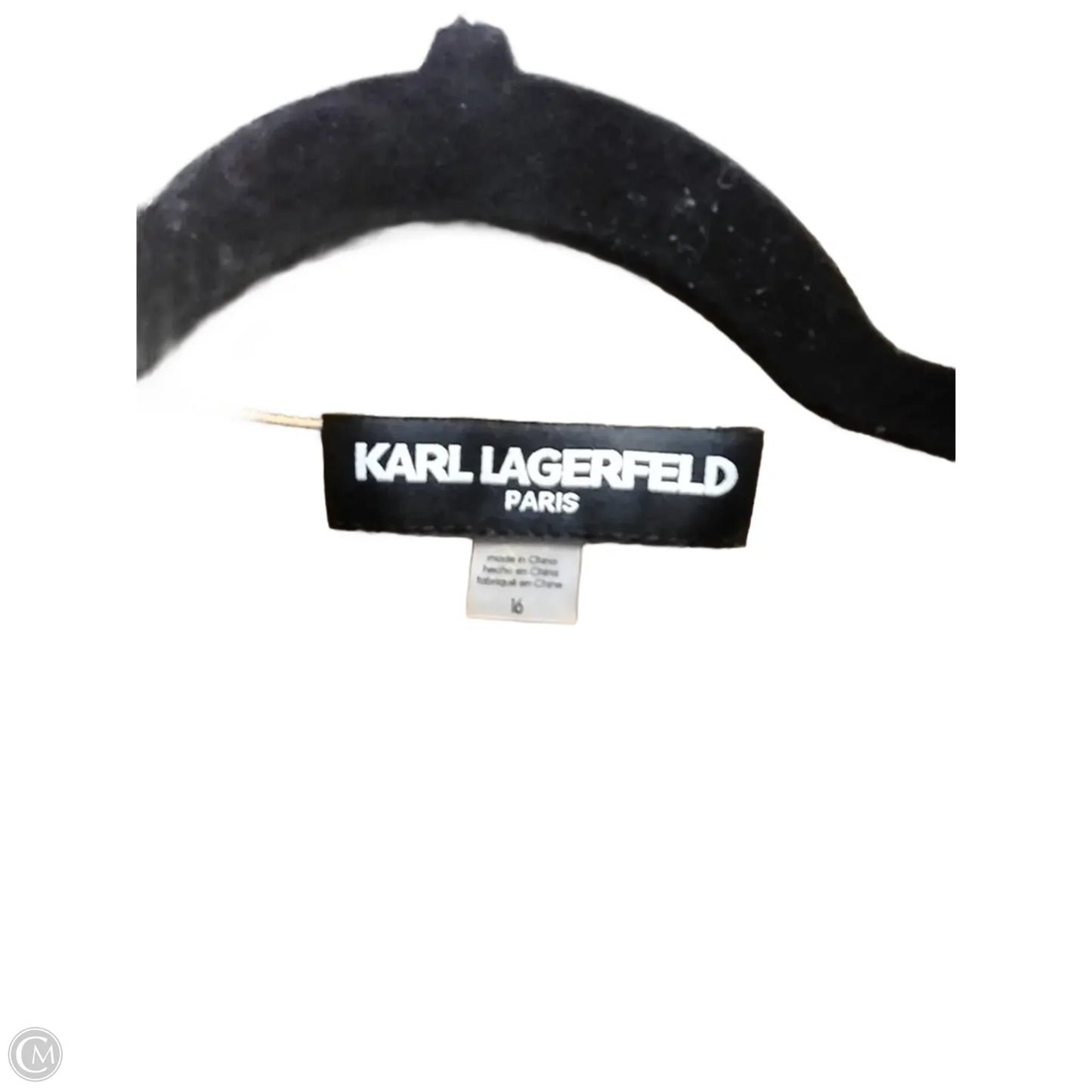 Dress Designer By Karl Lagerfeld In Tan, Size: 16