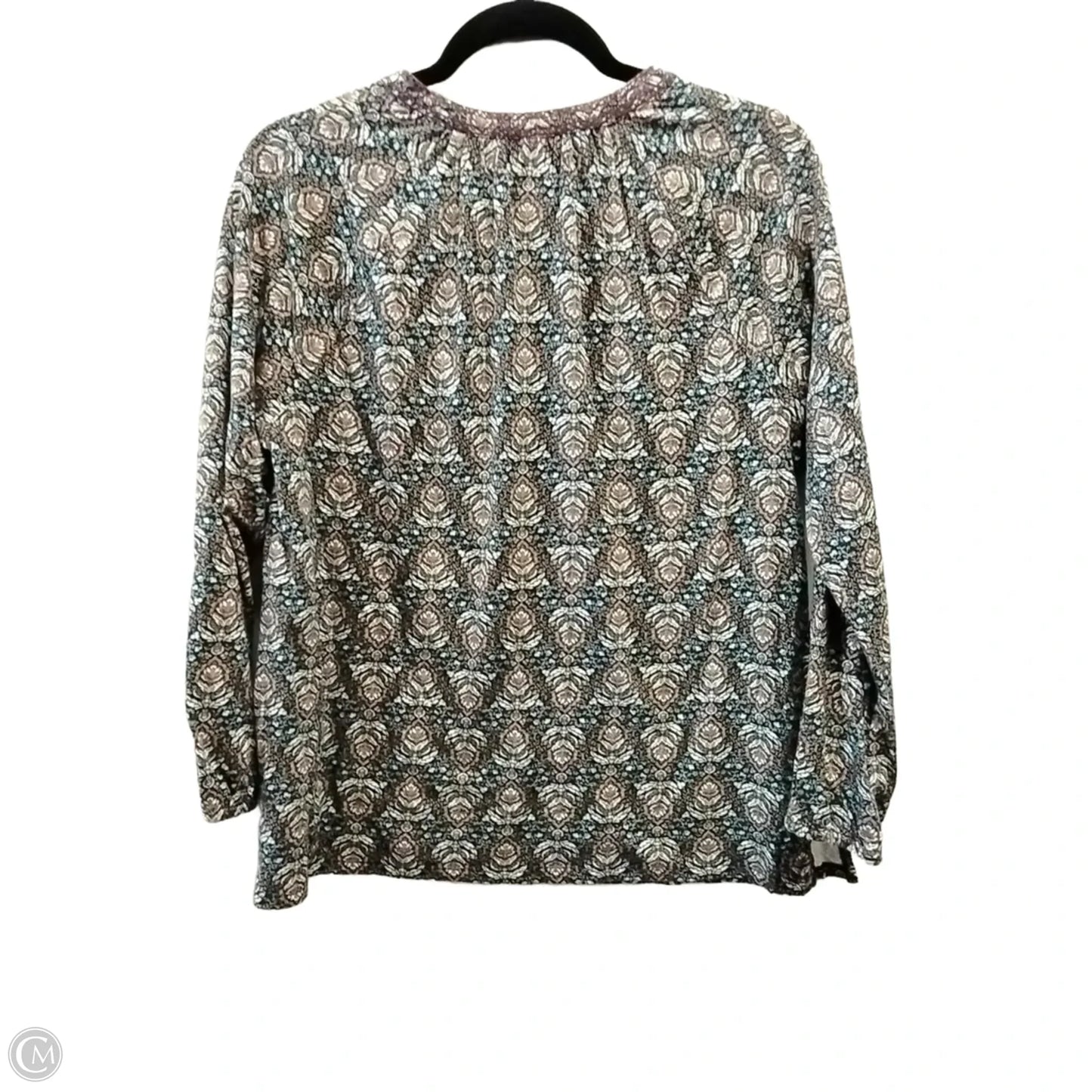 Top Long Sleeve By J. Jill In Paisley Print, Size: S
