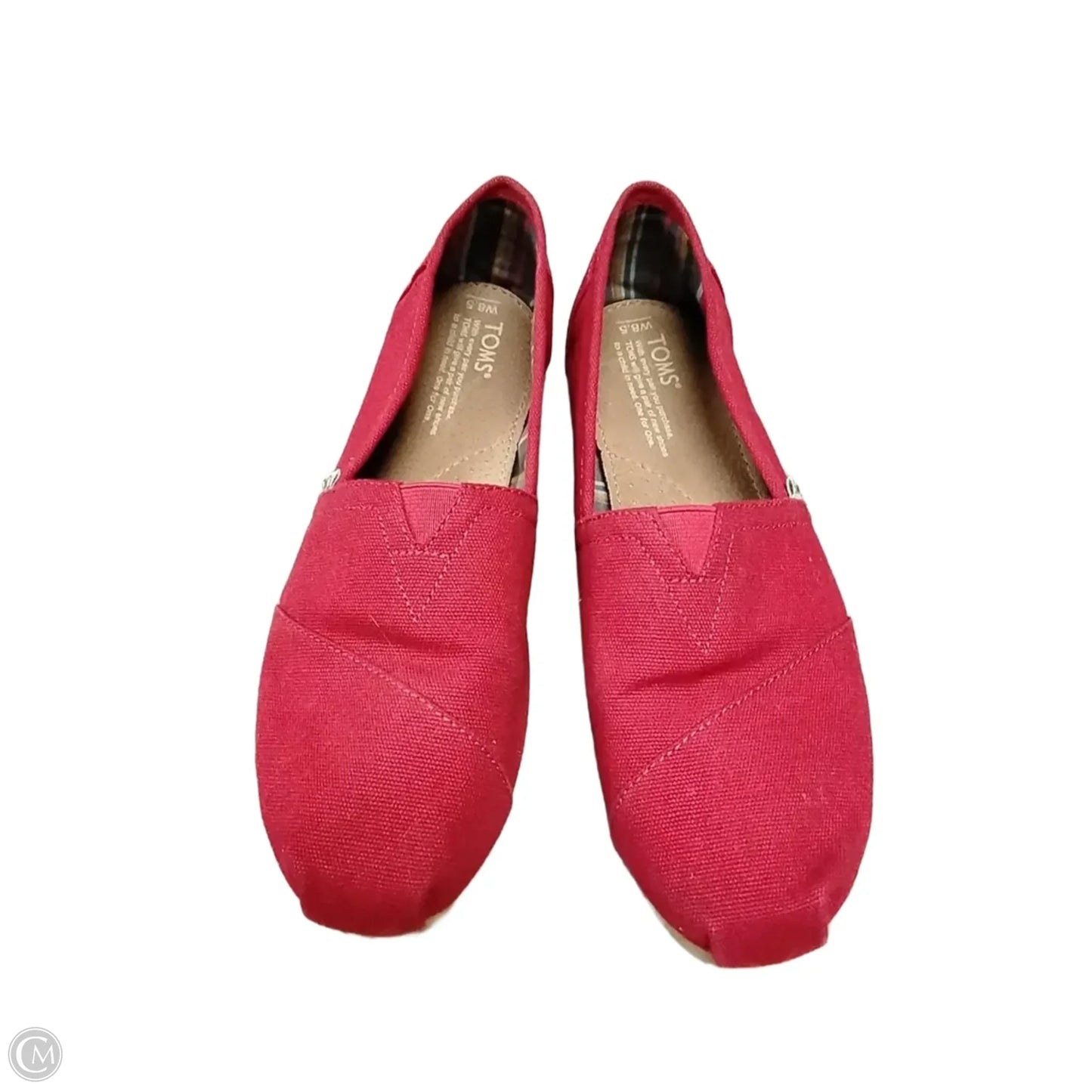 Shoes Flats By Toms In Red, Size: 8.5