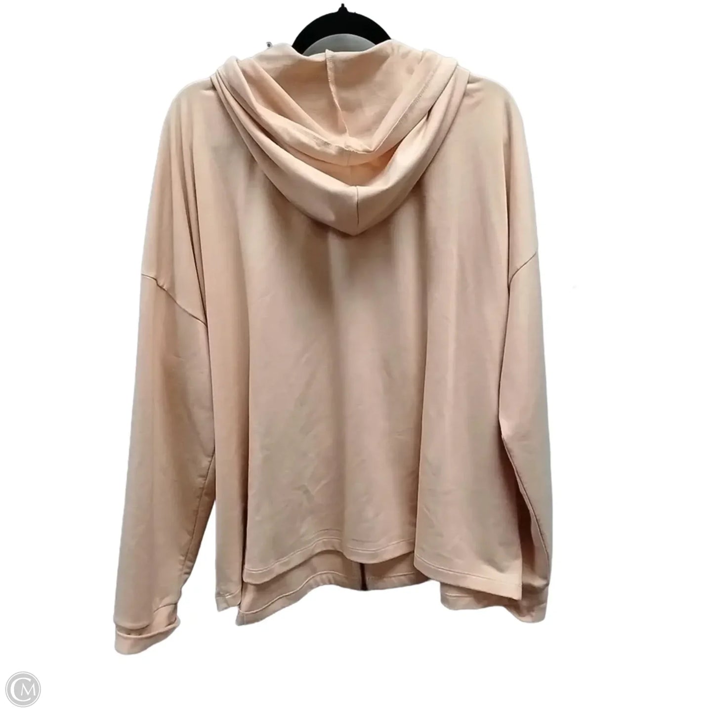 Sweatshirt Hoodie By Natural Reflections In Peach, Size: 1x