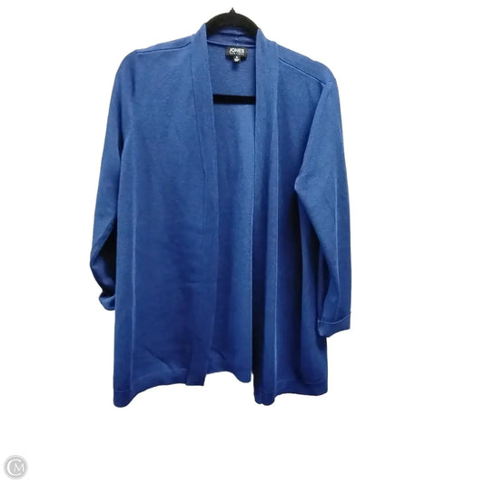 Sweater Cardigan By Jones New York In Blue, Size: S