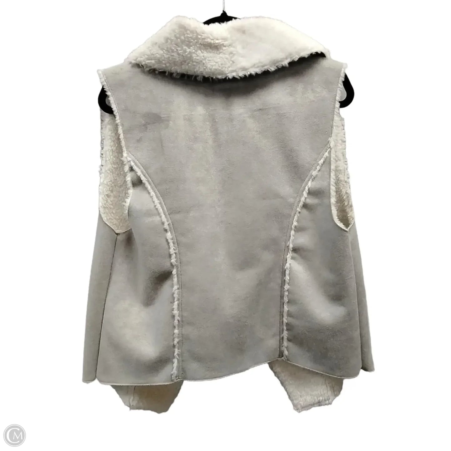 Vest Faux Fur & Sherpa By Weatherproof In Beige, Size: Xl