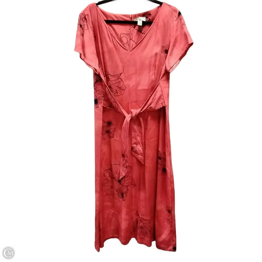 Dress Casual Maxi By Caribbean Joe In Orange, Size: Xl