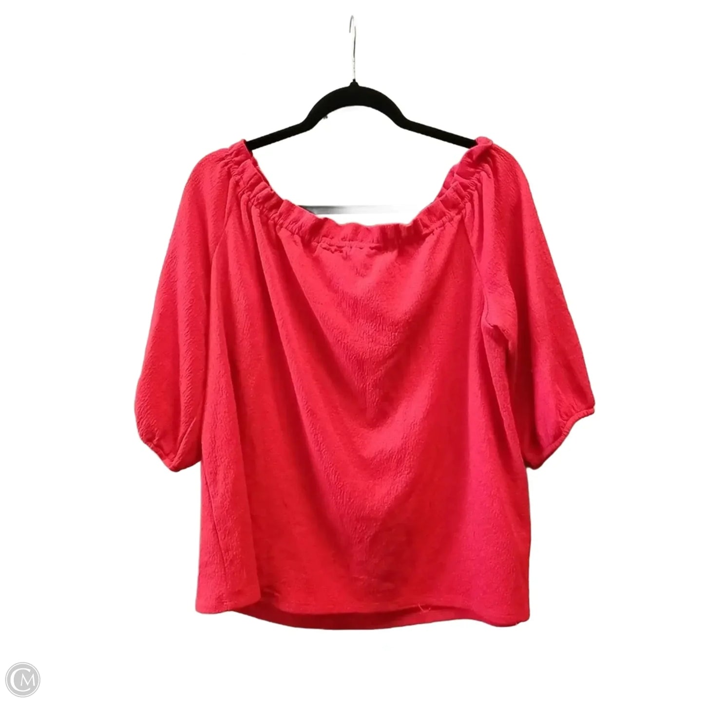 Top Short Sleeve By Vince Camuto In Red, Size: Xl