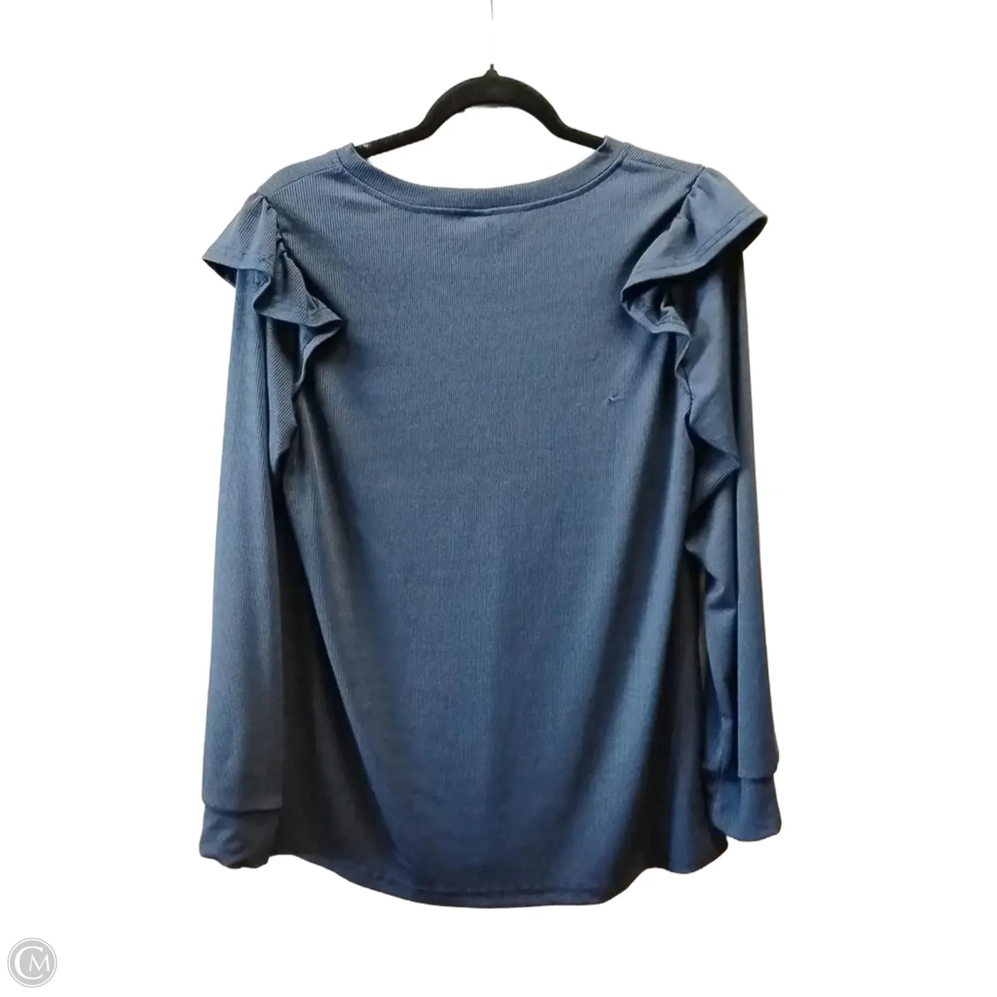 Top Long Sleeve By Clothes Mentor In Navy, Size: L