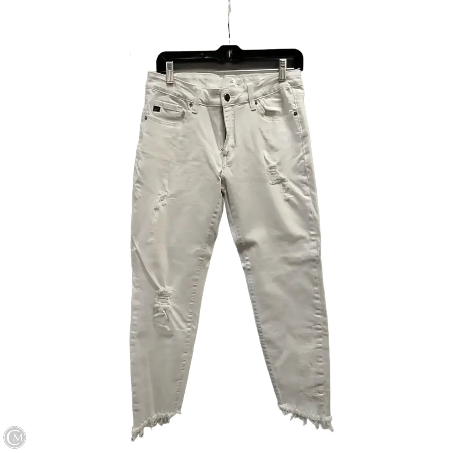Jeans Cropped By Kancan In White, Size: 13