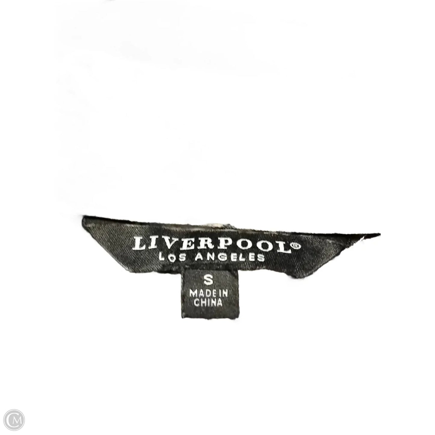 Blouse Long Sleeve By Liverpool In Snakeskin Print, Size: S