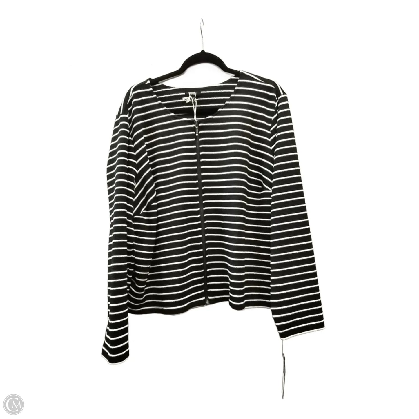 Jacket Other By Apt 9 In Black & White, Size: 3x