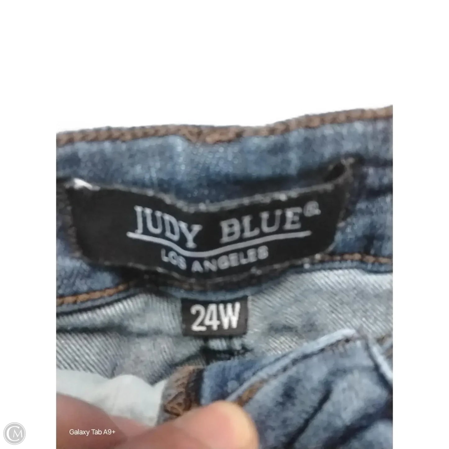 Jeans Straight By Judy Blue In Blue Denim, Size: 3x