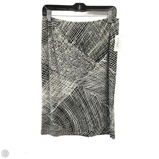 Skirt Mini & Short By Jones Studio In Black & White, Size: S