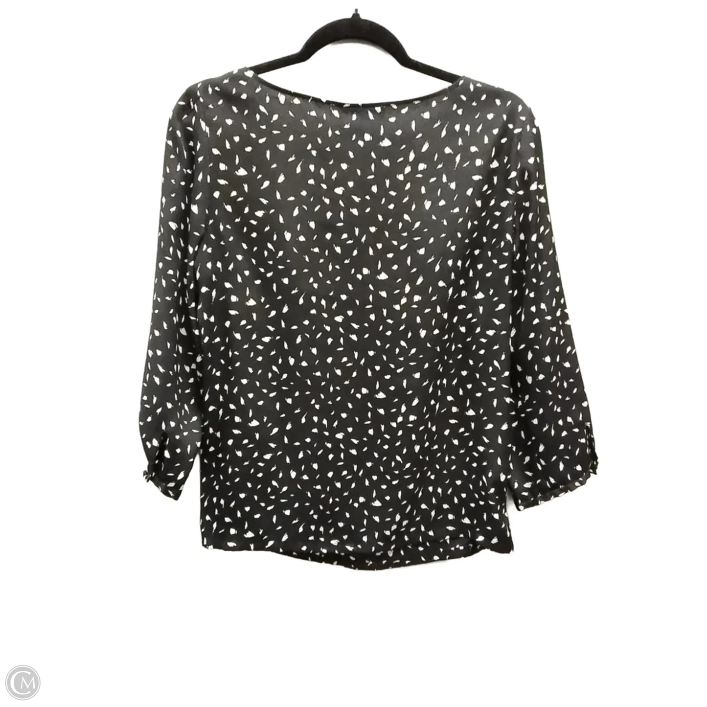 Blouse Long Sleeve By Loft In Black, Size: S