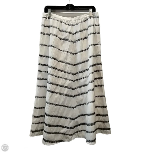 Skirt Maxi By Talbots In Striped Pattern, Size: 12