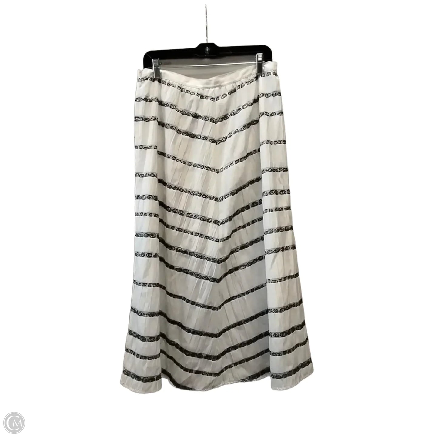 Skirt Maxi By Talbots In Striped Pattern, Size: 12