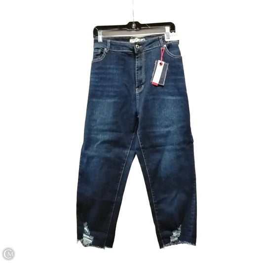 Jeans Cropped By Clothes Mentor In Blue, Size: 24w