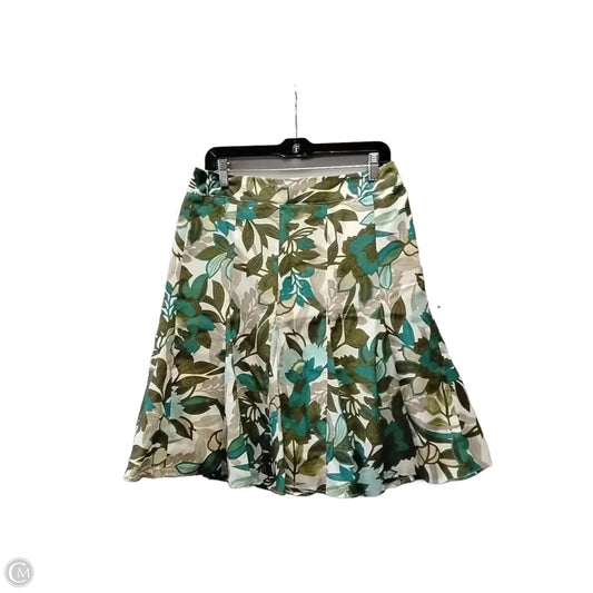 Skirt Midi By Ann Taylor In Floral Print, Size: 6