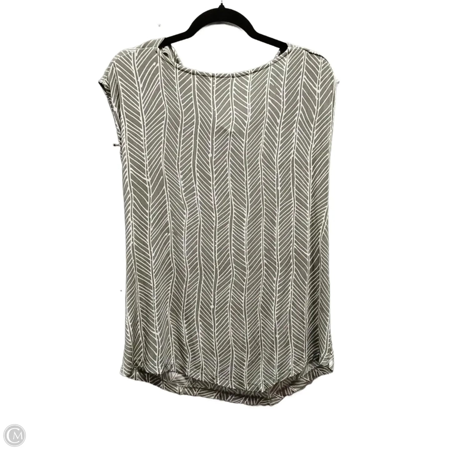 Blouse Sleeveless By Chicos In Green, Size: M