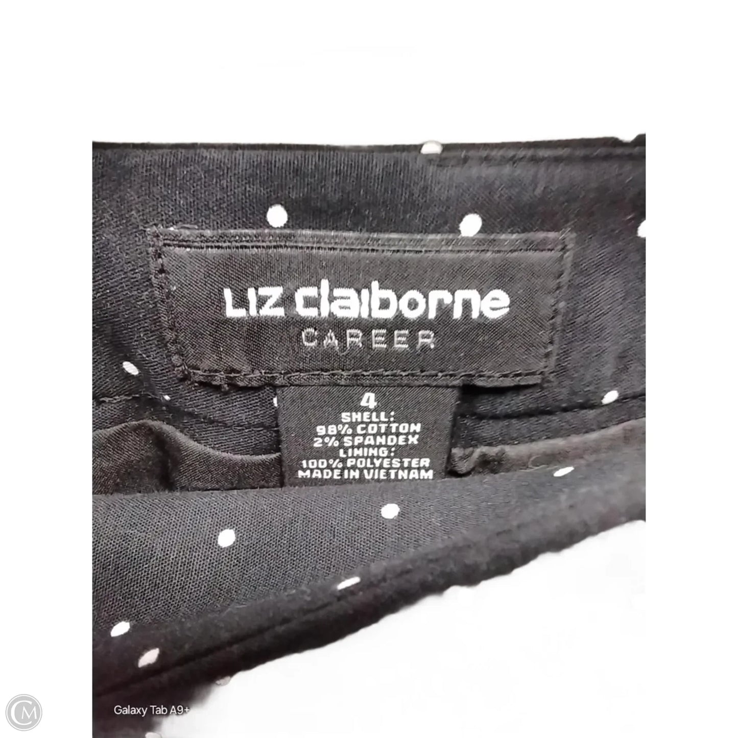 Skirt Mini & Short By Liz Claiborne In Polkadot Pattern, Size: S