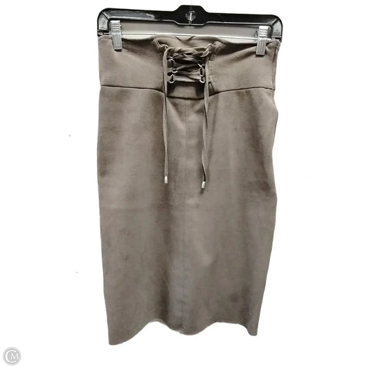 Skirt Midi By Favlux In Brown, Size: S