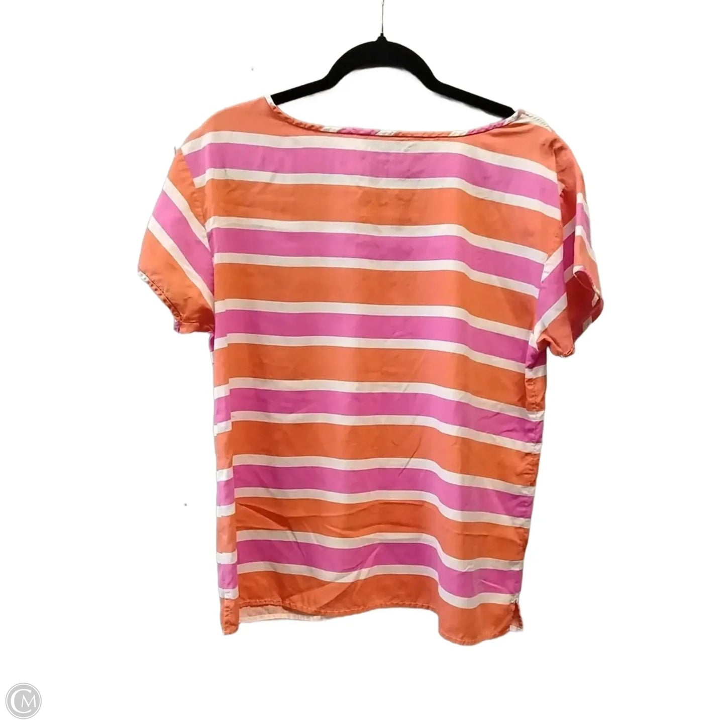 Top Short Sleeve By J. Crew In Striped Pattern, Size: M