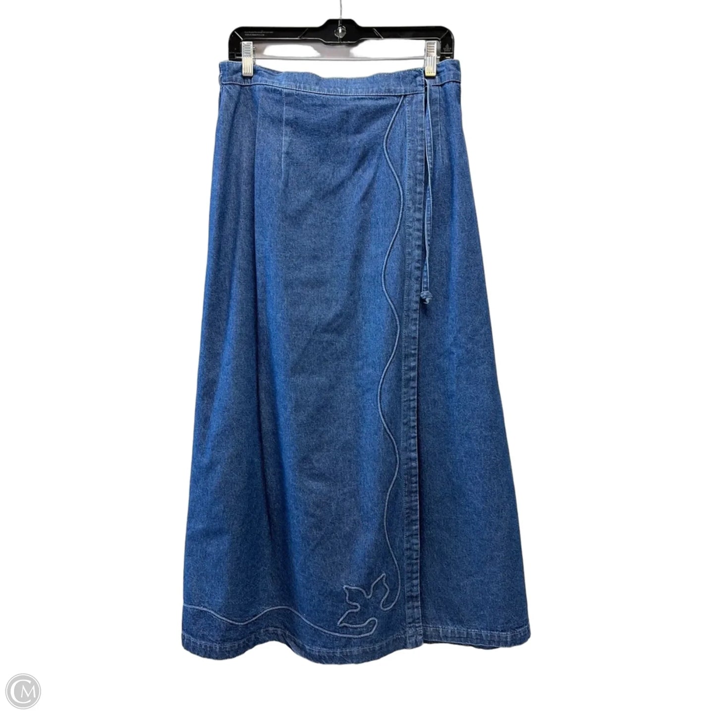 Skirt Maxi By Clothes Mentor In Blue Denim, Size: 12