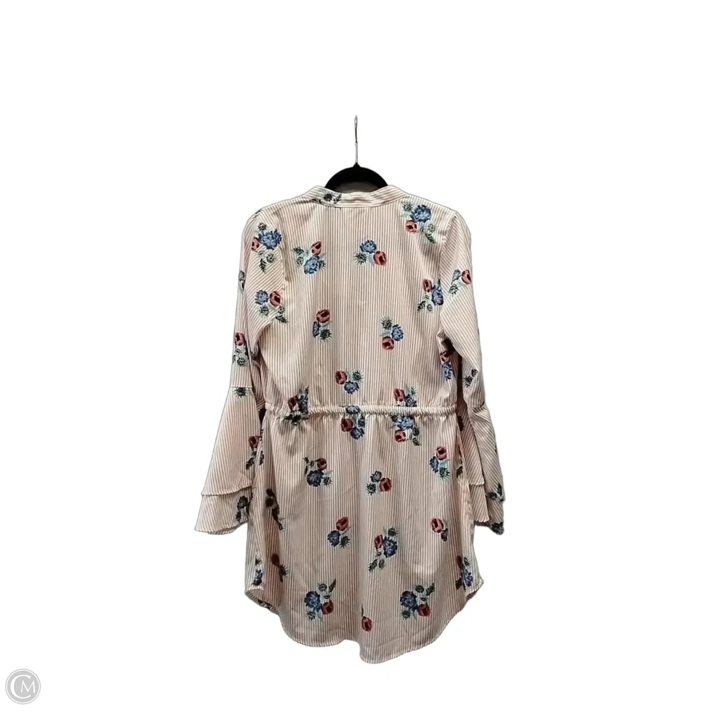 Top Long Sleeve By Blush In Striped Pattern, Size: Xl
