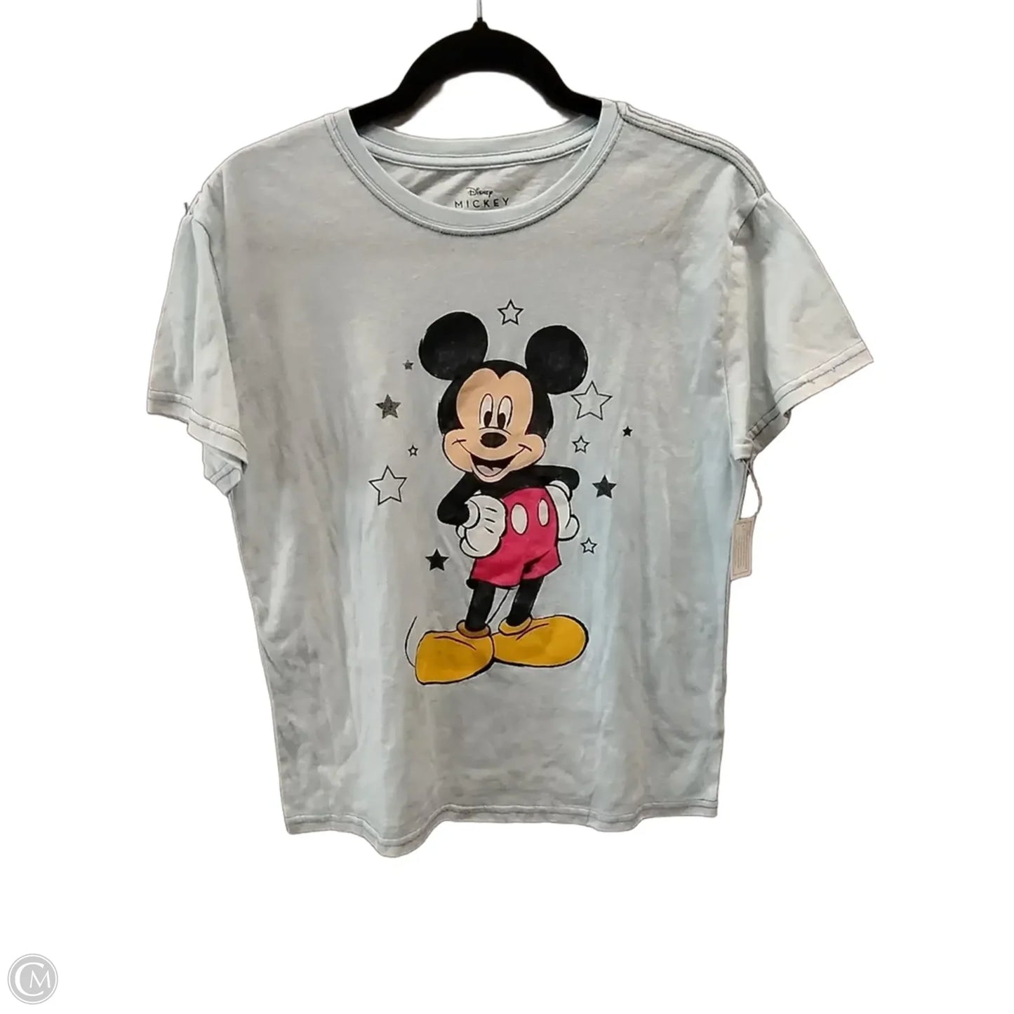 Top Short Sleeve By Disney In Blue, Size: L
