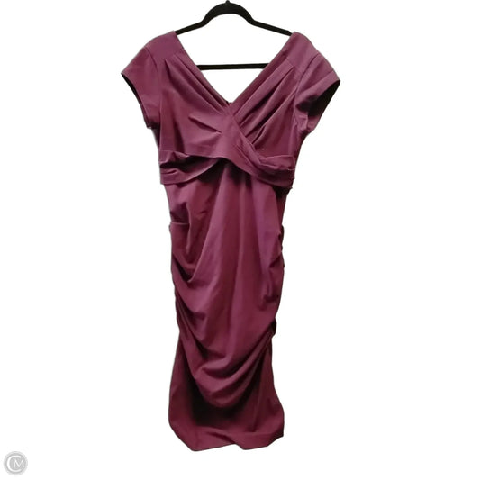 Dress Party Midi By Bcbg In Red, Size: 12
