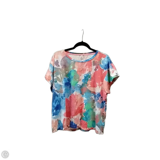 Athletic Top Short Sleeve By Talbots In Multi-colored, Size: 1x