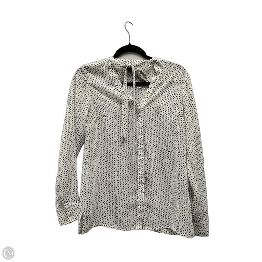 Blouse Long Sleeve By Limited In Polkadot Pattern, Size: Xs