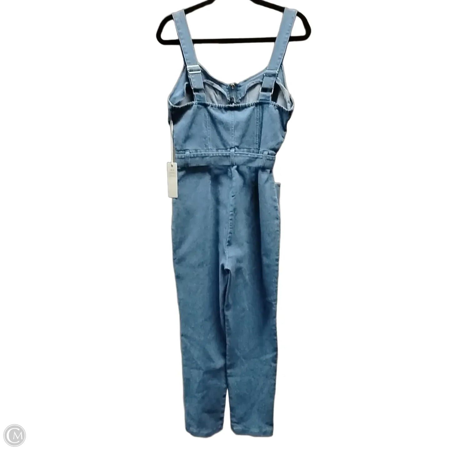 Jumpsuit By Iris In Blue Denim, Size: Large