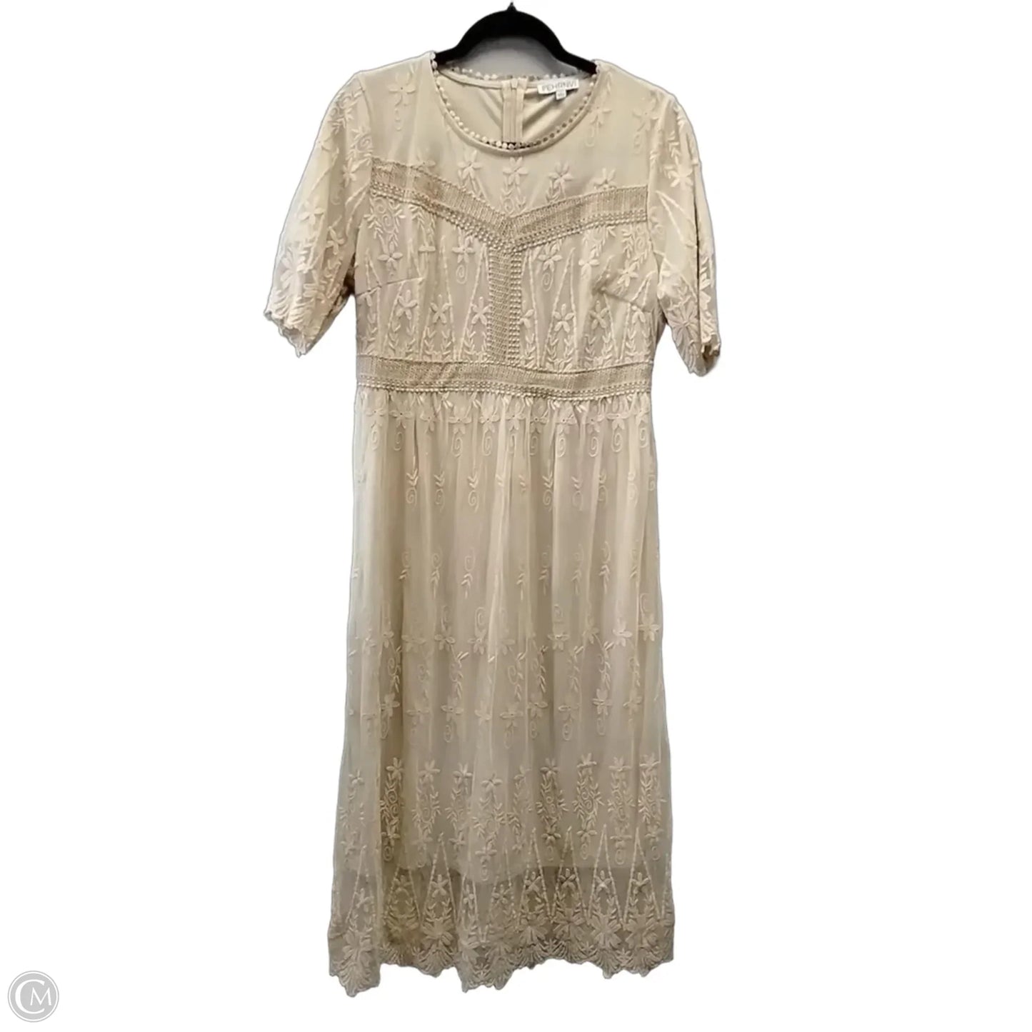 Dress Casual Maxi By Clothes Mentor In Tan, Size: L