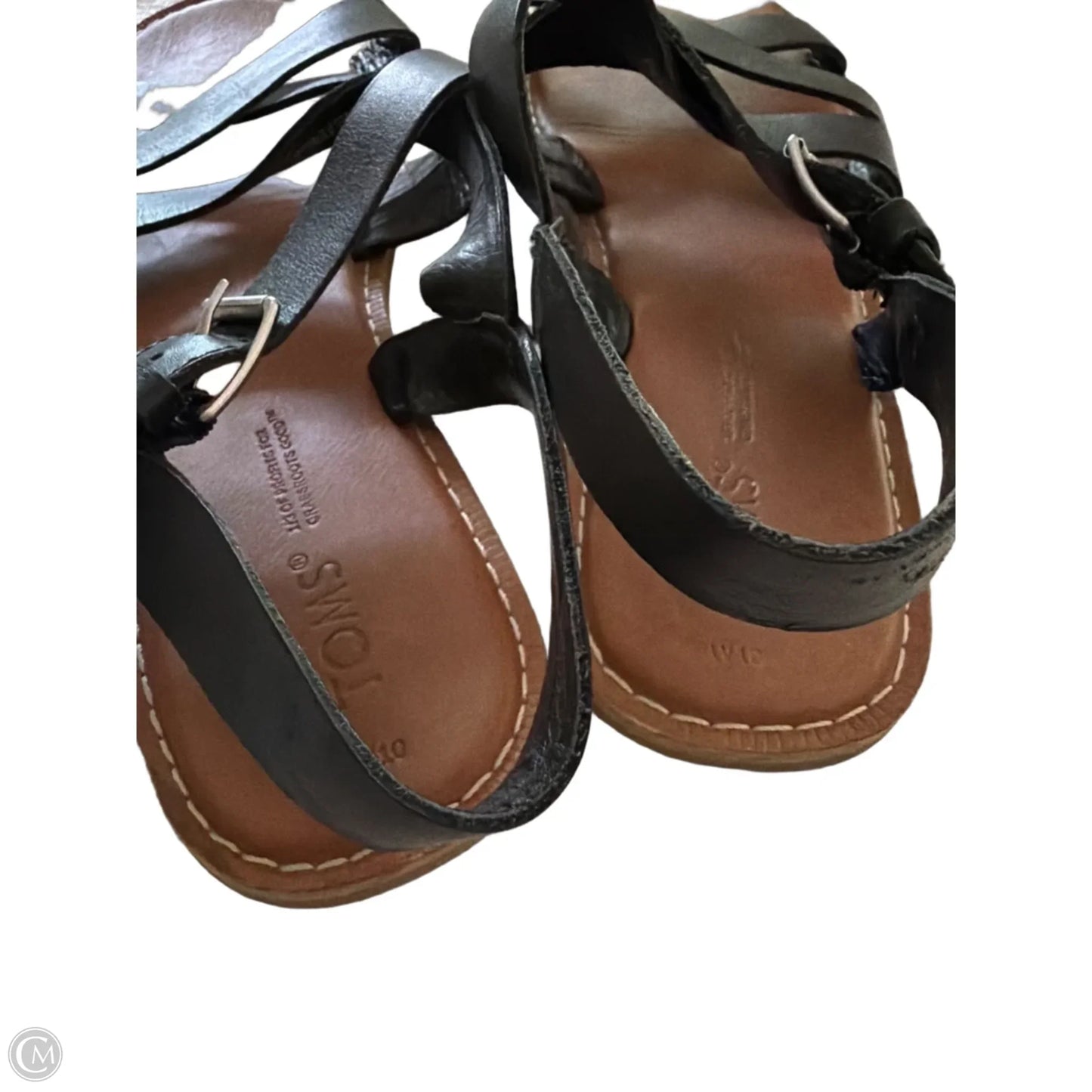 Sandals Flats By Toms In Black, Size: 10