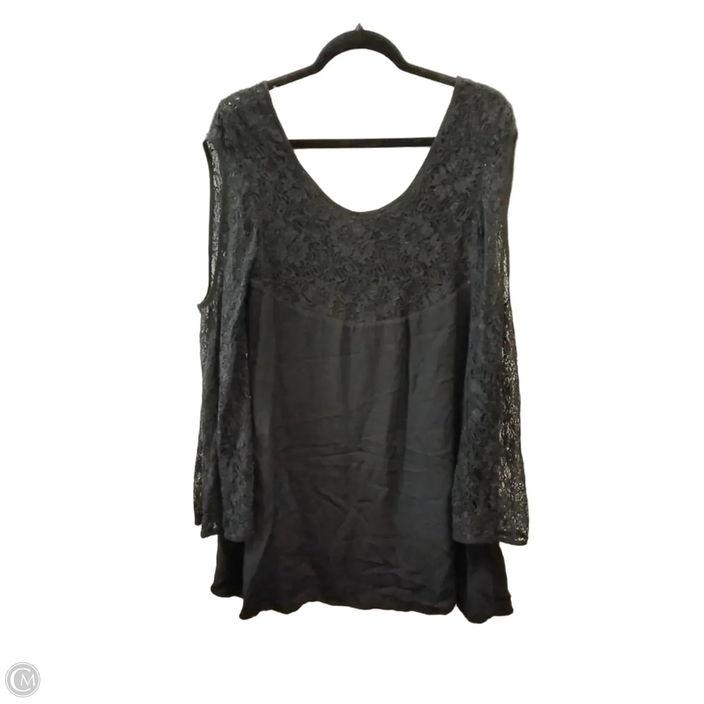 Blouse Long Sleeve By Minkpink In Black, Size: M