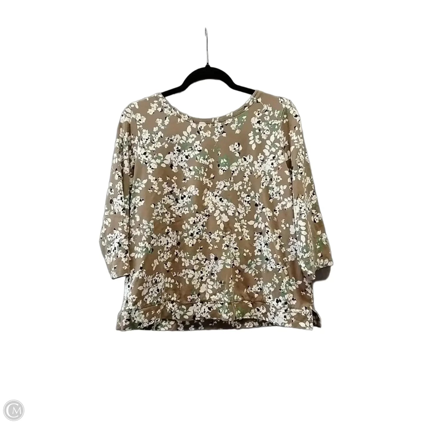 Top Long Sleeve By J. Jill In Brown, Size: L