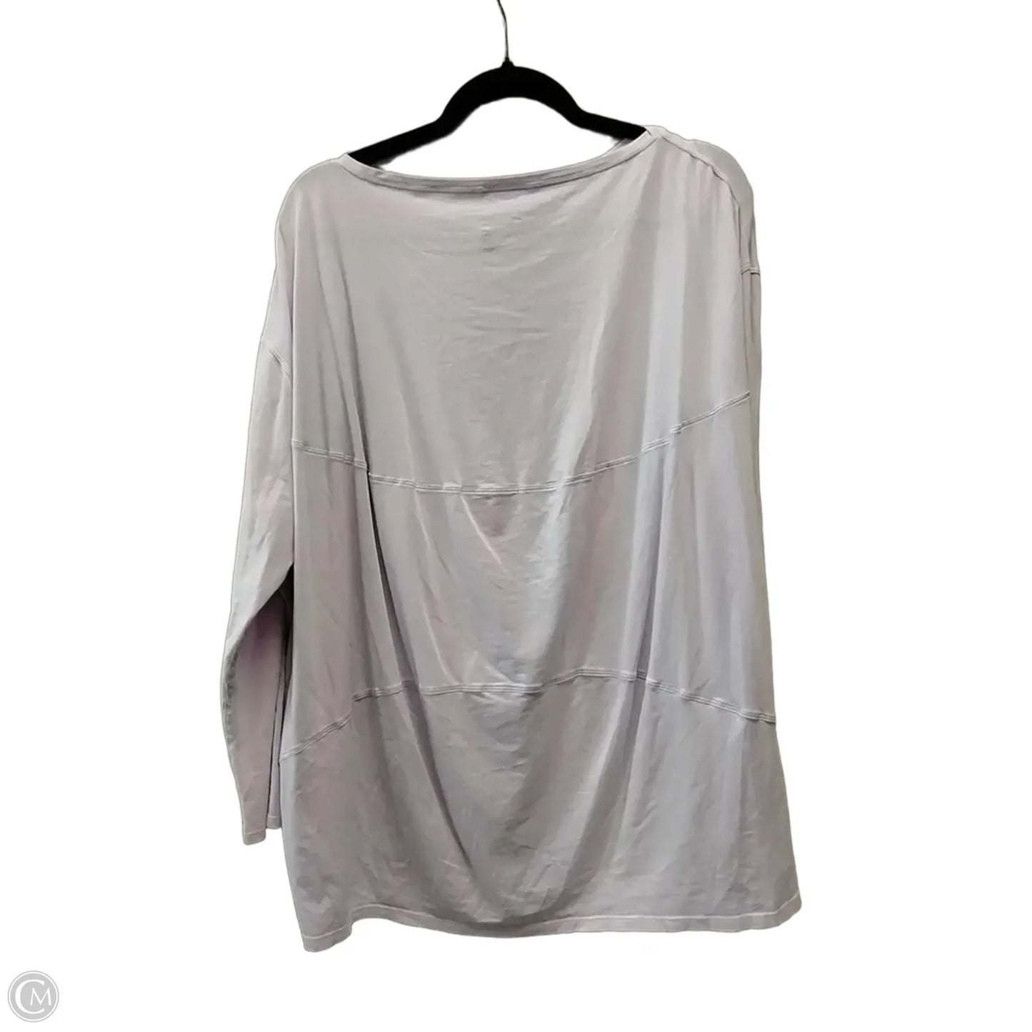 Athletic Top Long Sleeve Collar By Lululemon In Purple, Size: Xl