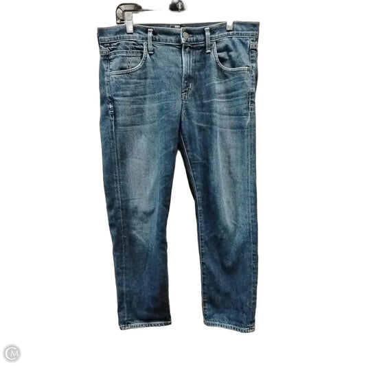 Jeans Cropped By Citizens Of Humanity In Blue Denim, Size: 10