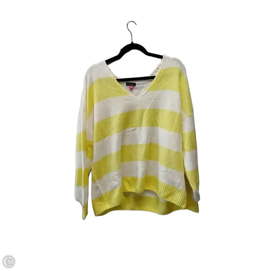 Top Long Sleeve By Vince Camuto In Striped Pattern, Size: Xl