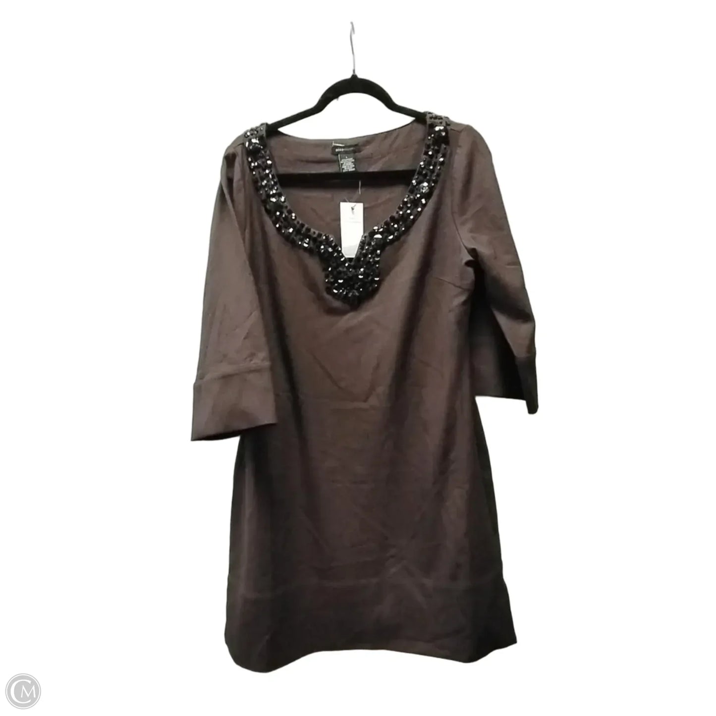 Dress Casual Short By Bcbgmaxazria In Brown, Size: L