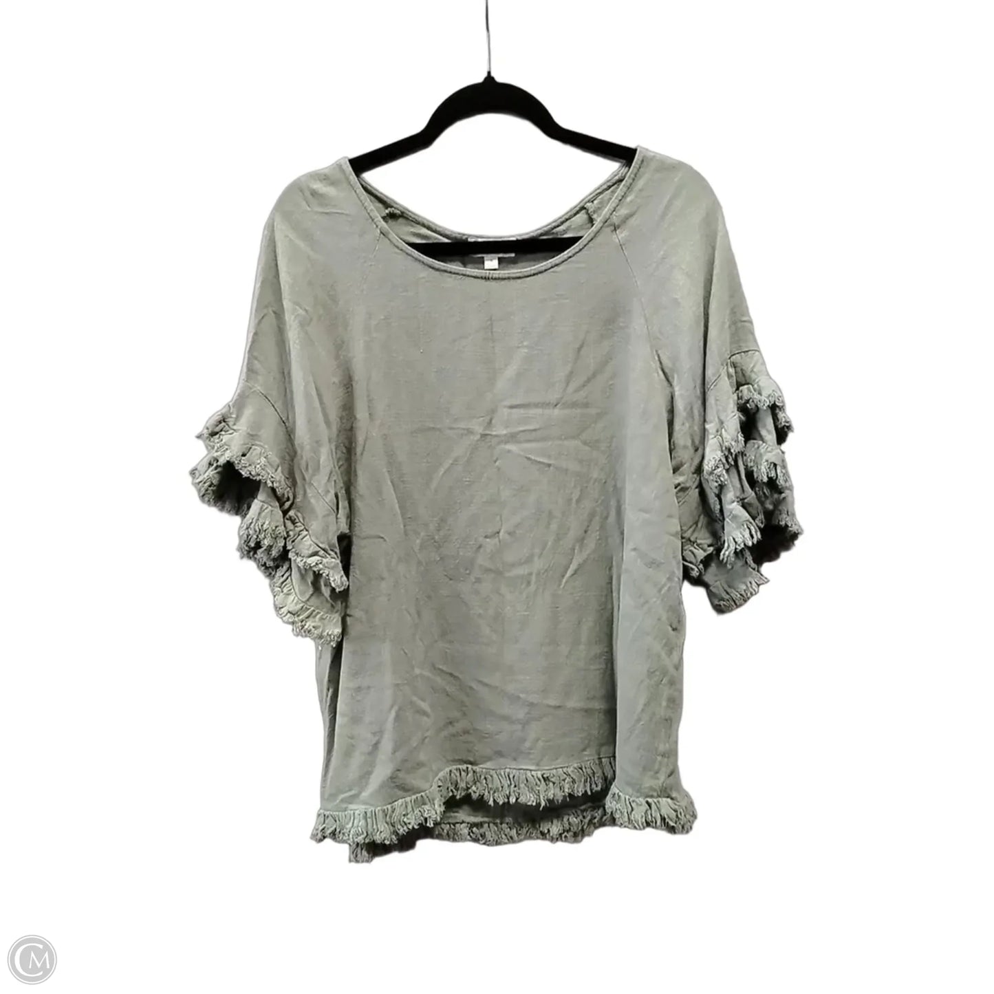 Top Short Sleeve By Umgee In Green, Size: S