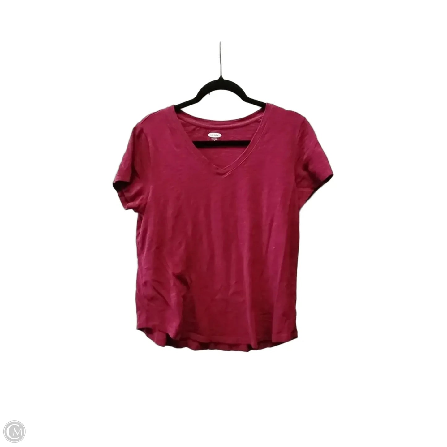Top Short Sleeve Basic By Old Navy In Red, Size: L