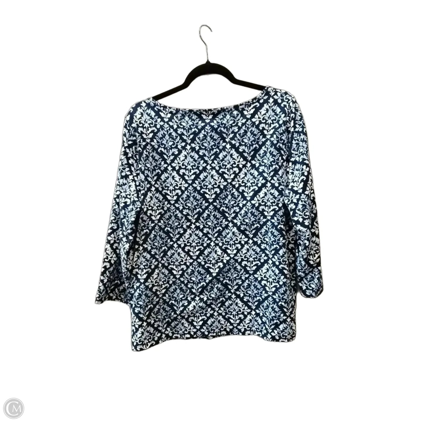 Top Long Sleeve By Talbots In Blue, Size: Xl