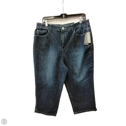 Jeans Cropped By Christopher And Banks In Blue Denim, Size: 14