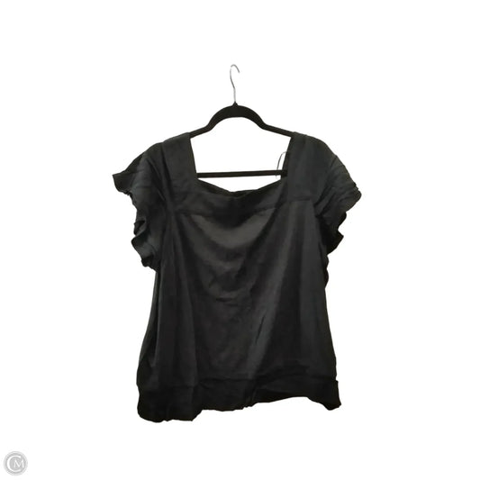 Top Short Sleeve By Vince Camuto In Black, Size: 2x