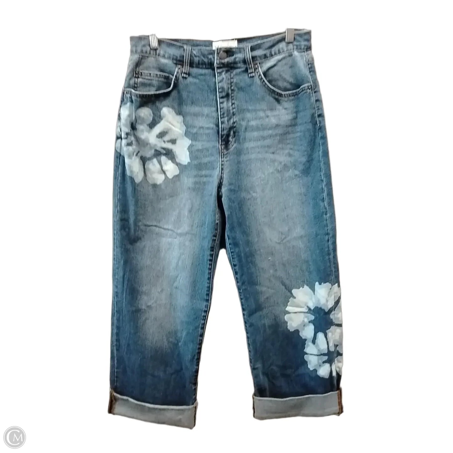 Jeans Cropped By Jessica Simpson In Blue Denim, Size: 8
