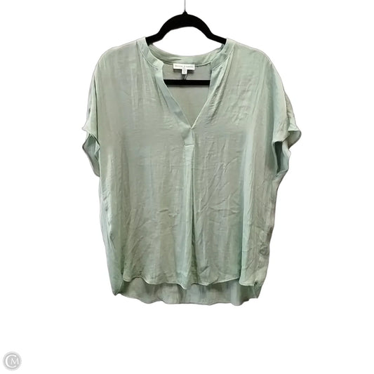 Blouse Short Sleeve By Maison Damelie In Green, Size: L