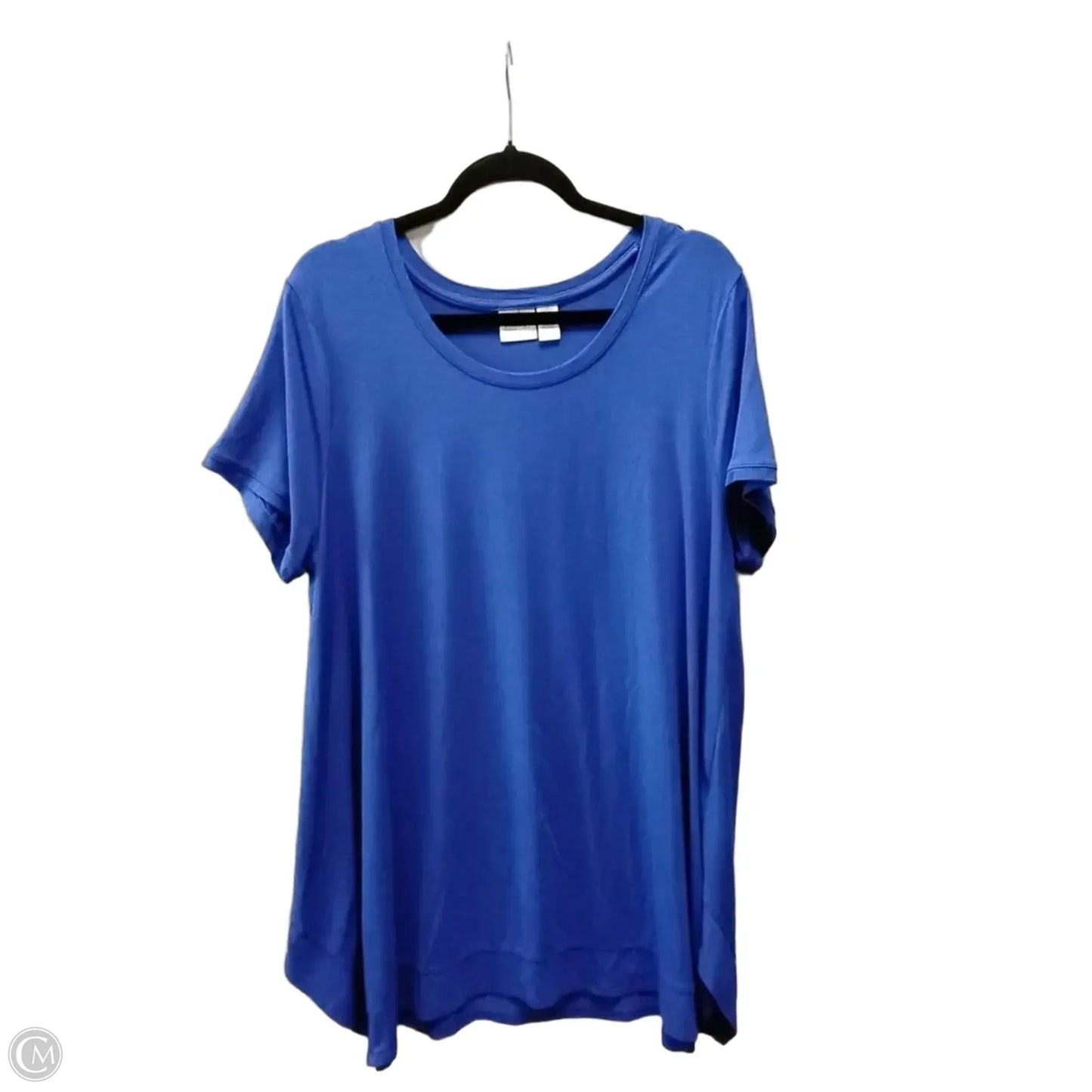 Top Short Sleeve By Chicos In Blue, Size: Xl